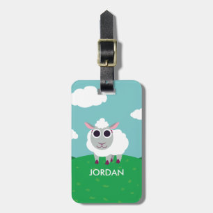 Lulu the Sheep Luggage Tag
