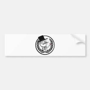 LulzSec Anonymous Logo Bumper Sticker