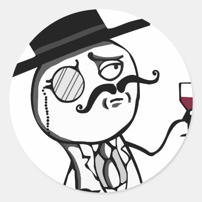 LulzSec Classic Round Sticker (Front)