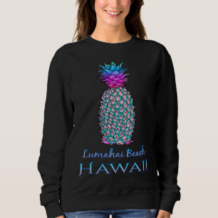 Lumahai Beach Hawaii Summer Vacation Pineapple Sweatshirt