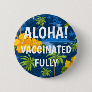 Lumahai Beach Hidden Hawaii Aloha Vaccinated 6 Cm Round Badge