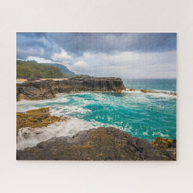 Lumaha'i Beach, Kauai, Hawaii Jigsaw Puzzle (Horizontal)
