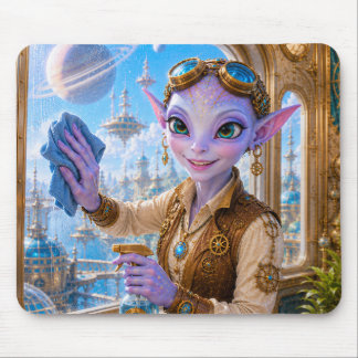 Luma's Sparkling Windows Mousepad