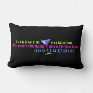 Lumbar Pillow - How Long to Happy Hour