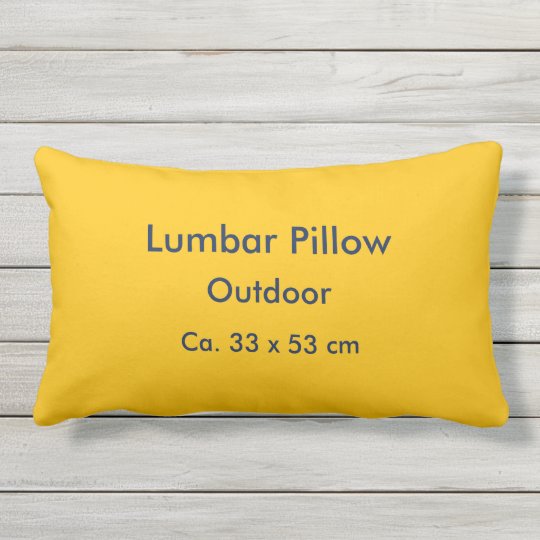 Lumbar Pillow Outdoor uni Yellow