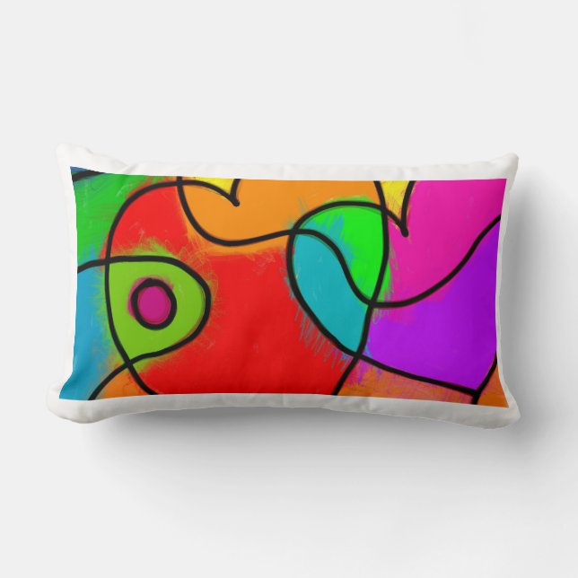 lumbar pillow with heart design (Front)