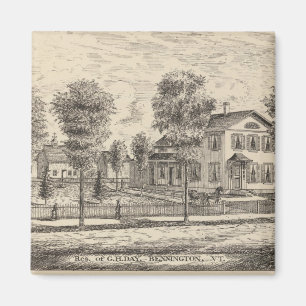 Lumber and Grist Mills in Arlington Vermont Magnet
