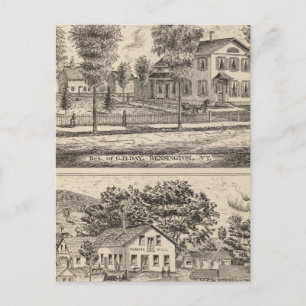 Lumber and Grist Mills in Arlington Vermont Postcard