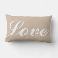 Lumber Cushion - Love (Beige)