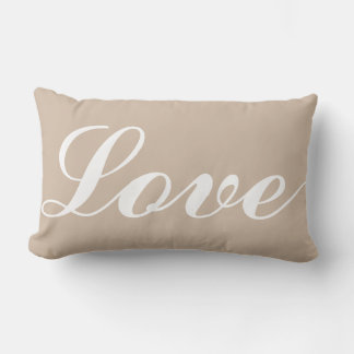 Lumber Cushion - Love (Beige)