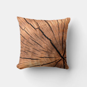 Lumber log wood tree cross section cushion