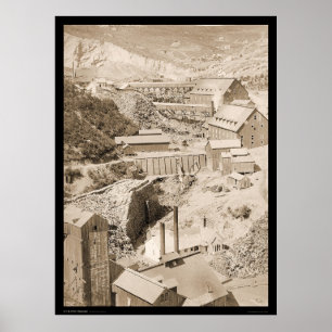 Lumber Mill & Gold Stamp Mill Terraville SD 1888 Poster