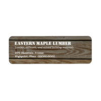 Lumber Return Address Label