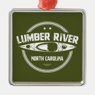 Lumber River, North Carolina Metal Ornament