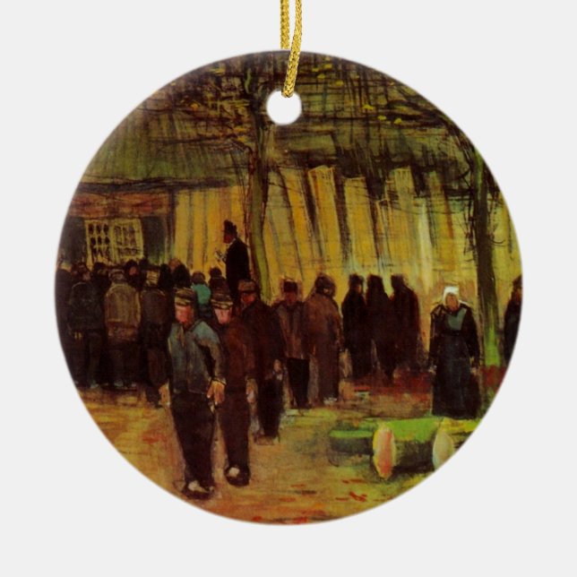 Lumber Sale by Vincent van Gogh Ceramic Ornament (Front)