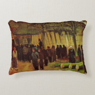 Lumber Sale by Vincent van Gogh Decorative Cushion