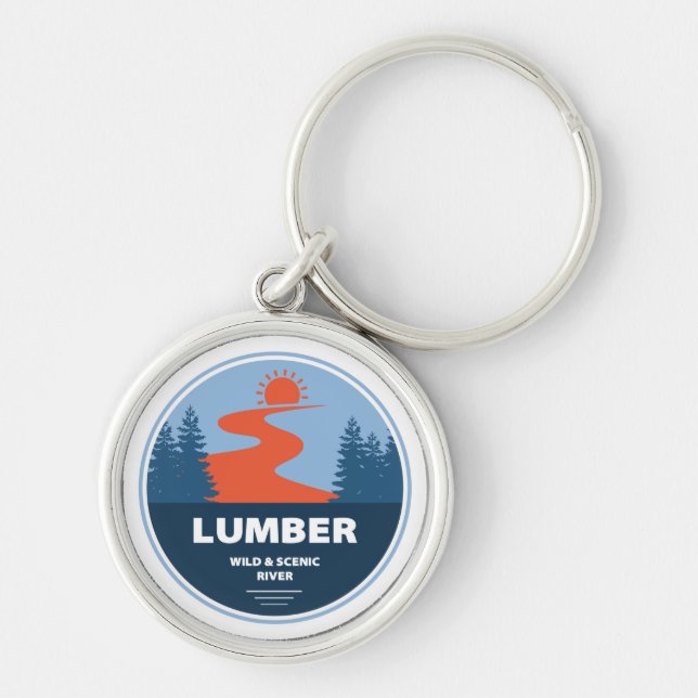 Lumber Wild And Scenic River, North Carolina Key Ring (Front)