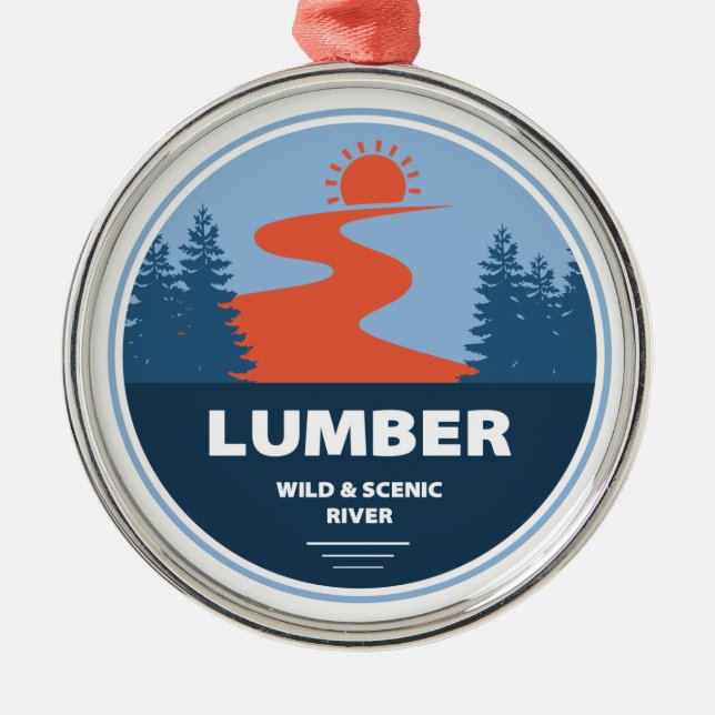 Lumber Wild And Scenic River, North Carolina Metal Ornament (Front)