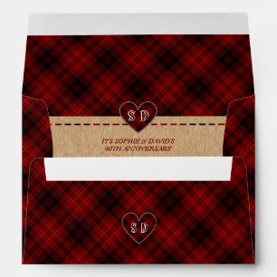 LumberJack and Jill Wedding 40th Anniversary Envelope