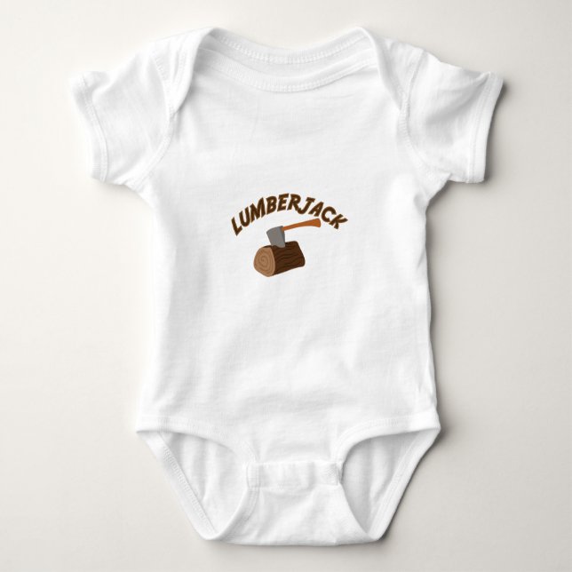 Lumberjack Baby Bodysuit (Front)