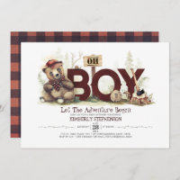 Lumberjack Baby Shower Woodland Little Bear Cub
