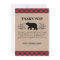 Lumberjack Bear Thank You Card
