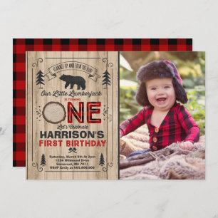 Lumberjack Birthday Invitation Lumberjack Party