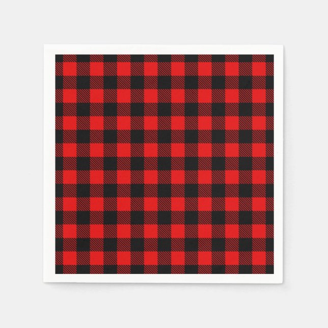 Lumberjack Buffalo Plaid Napkin (Front)