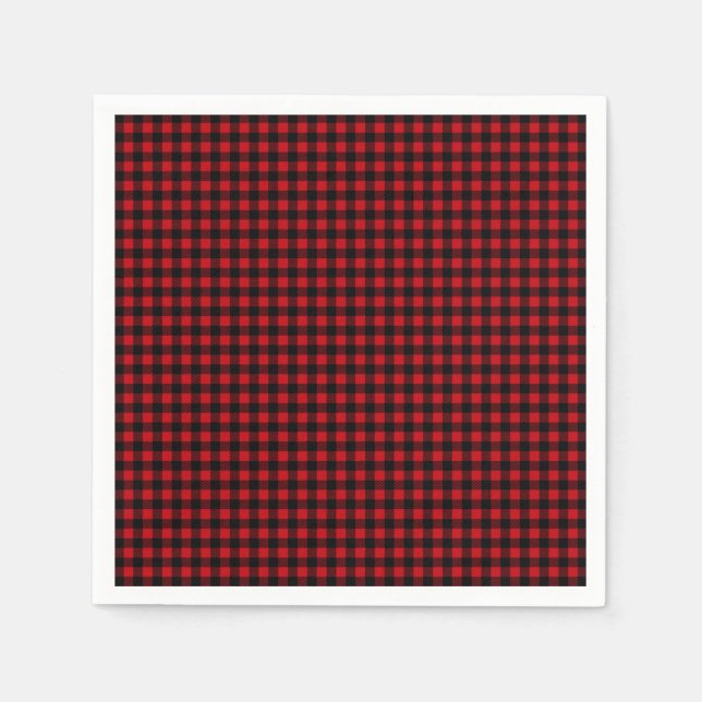 Lumberjack Buffalo Plaid Napkin (Front)