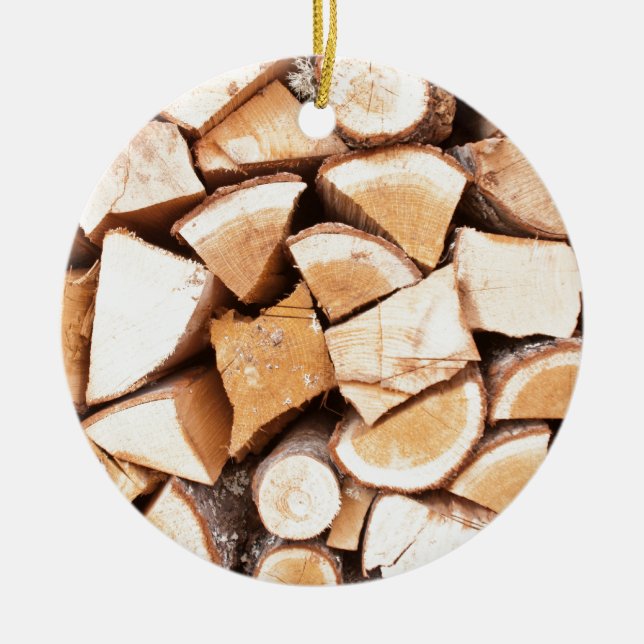 Lumberjack Ceramic Tree Decoration (Front)