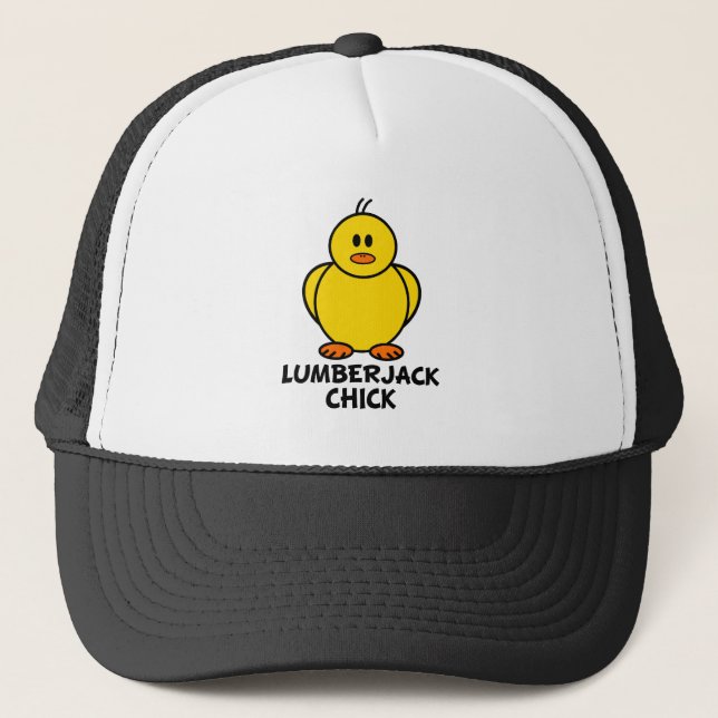 Lumberjack Chick Trucker Hat (Front)