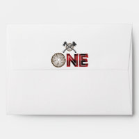 Lumberjack First Birthday Envelopes