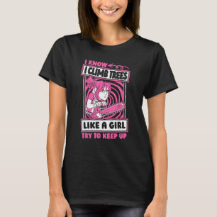 Lumberjack Girl Forester Logger Arborist T-Shirt
