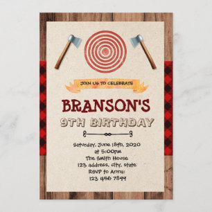 LUMBERJACK INVITATION