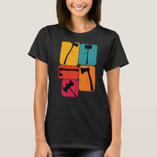 Lumberjack Logger axe Retro T-Shirt