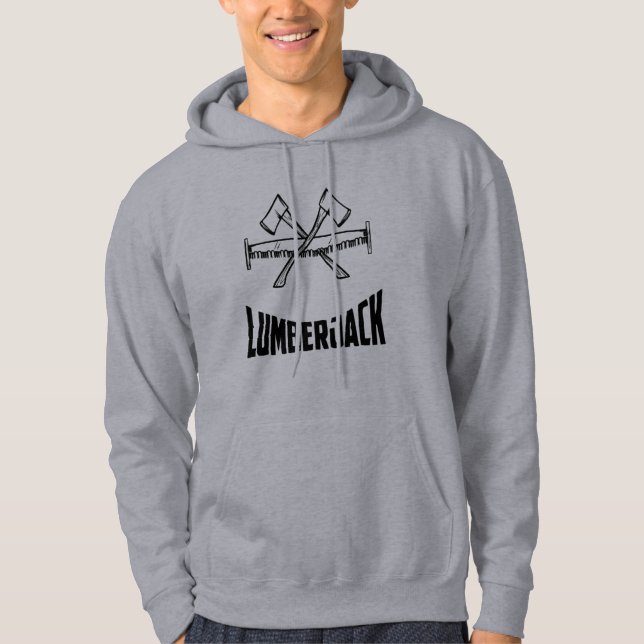 Lumberjack Logger Axe & Saw Hoodie (Front)
