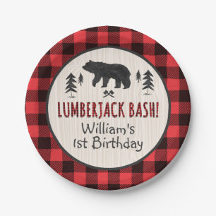 Lumberjack Paper Plate 7" Paper Plate