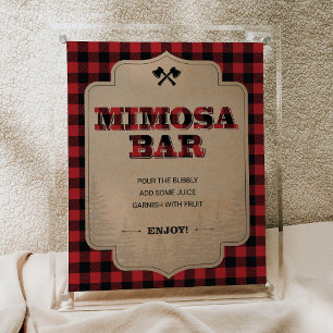 Lumberjack Party Decor Mimosa Bar Sign