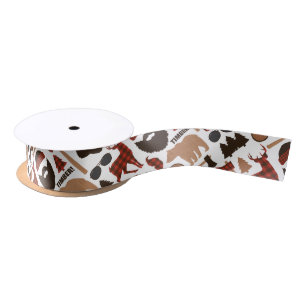 Lumberjack Pattern Satin Ribbon