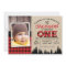 Lumberjack Photo 1st Birthday Invitation