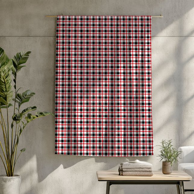 Lumberjack Plaid Blanket Rustic Red & Black Throw (Lumberjack Plaid Blanket Rustic Red & Black Throw)