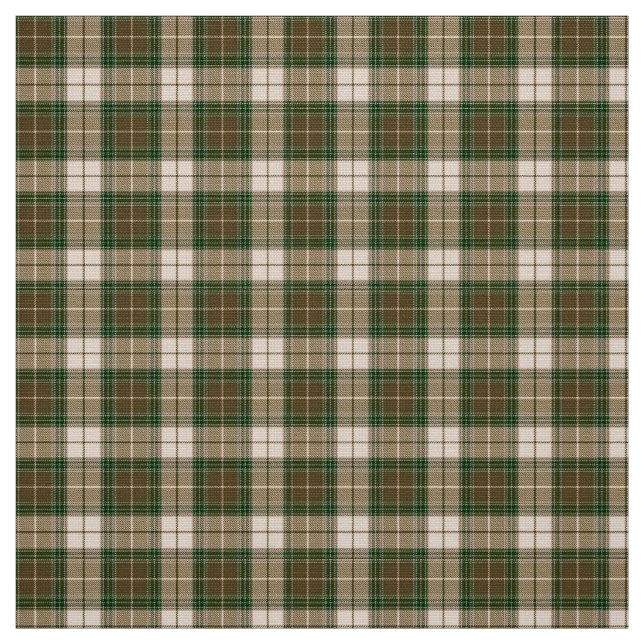 Lumberjack Plaid Green Brown Beige Poly Fabric (Swatch)