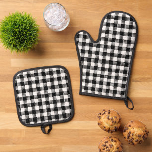 Lumberjack - Plaid Pattern 8 Oven Mitt & Pot Holder Set
