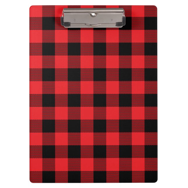 Lumberjack Plaid Seamless Pattern  Clipboard (Front)