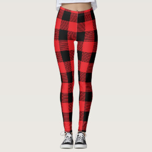 Lumberjack Plaid Seamless Pattern Leggings