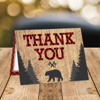 Lumberjack Red Black Buffalo Plaid Birthday