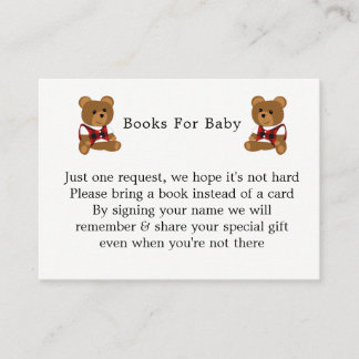 Lumberjack Red Black Plaid Cute Baby Shower Enclosure Card