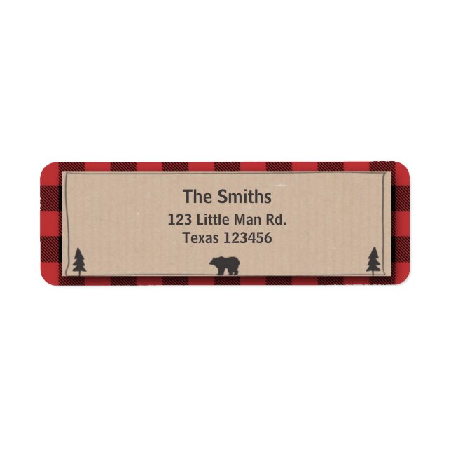 Lumberjack Return Address Label (Front)