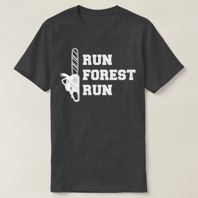 Lumberjack Run Forest Run w T-Shirt (Design Front)