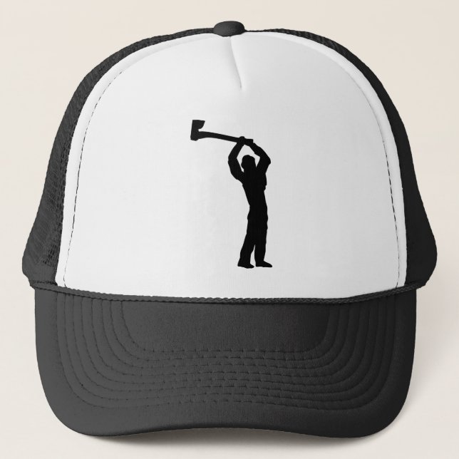 lumberjack shape trucker hat (Front)